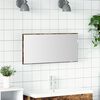 vidaXL Mirror Wall-mounted Brown 80 x 37 cm Glass and Engineered Wood