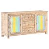 vidaXL Sideboard 151x40x75 cm Rough Acacia Wood