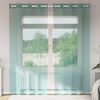 vidaXL Voile Curtains with Grommets 2 pcs Turquoise