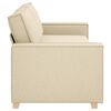 vidaXL Sofa Cream 220 x 78 x 84 cm Fabric