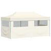vidaXL Party Tent Folding Cream 291 x 580 x 315 cm Oxford Fabric