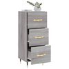vidaXL Sideboard Grey Sonoma 34.5x34x90 cm Engineered Wood