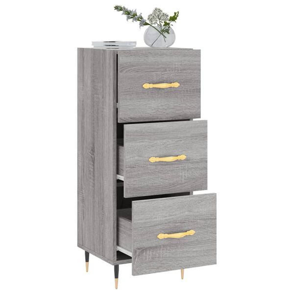 vidaXL Sideboard Grey Sonoma 34.5x34x90 cm Engineered Wood