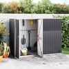 vidaXL Garden Tool Shed Anthracite 225x89x161 cm Galvanised Steel