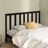 vidaXL Bed Headboard Black 141x4x100 cm Solid Wood Pine