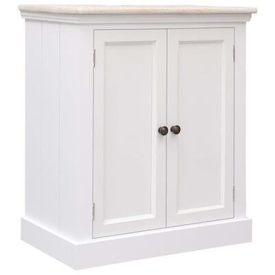 vidaXL 5 Piece Bathroom Furniture Set Solid Wood White