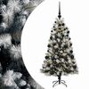 vidaXL Artificial Hinged Christmas Tree with Baubles 120 cm 150 LEDs