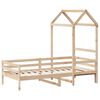 vidaXL Day Bed with Roof without Mattress 90x200 cm Solid Wood