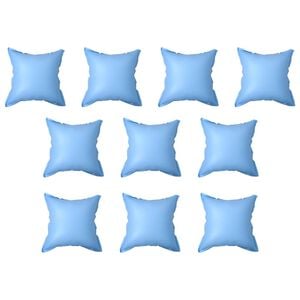 vidaXL Pool Pillow | Set of 10 | Blue | PVC | Large | Durable | Pool Pillow