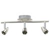 vidaXL Ceiling Spotlight Nickel 36.5 x 10 x 12.5 cm Metal