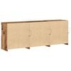 vidaXL LED Sideboard Old Wood 181 x 37 x 67 cm Engineered Wood