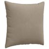 vidaXL Sofa Pillows 2 pcs Taupe 60 x 60 cm Fabric