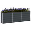 vidaXL Planter Anthracite 240 x 40 x 75 cm Steel