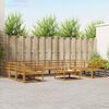 vidaXL Outdoor Sofa Set 10 pcs Natural Solid Acacia Wood