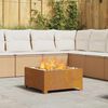 vidaXL Fire Pit Brown 60 x 60 x 30 cm Steel
