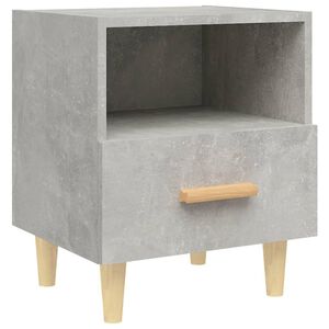 vidaXL Bedside Cabinet Concrete Grey 40x35x47 cm