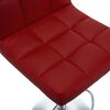 vidaXL Bar Stools 2 pcs Wine Red Faux Leather