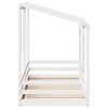 vidaXL Kids' Bed with Roof White 90x200 cm Solid Wood Pine