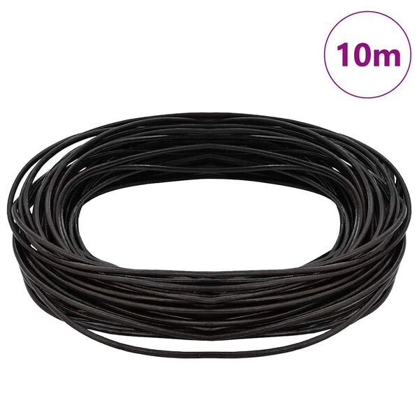 vidaXL Leather Cord Dark Brown &Oslash;2 mm x 10 m Leather