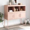 vidaXL Sideboard Pink 100.5x39x107 cm Steel