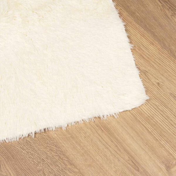 vidaXL Shaggy Rug High Pile NAVARRA Cream 240x240 cm Polyester