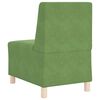 vidaXL Modular Sofa Unit Armless 2 pcs Light Green 55 x 74 x 82 cm