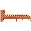 vidaXL Bed Frame without Mattress Wax Brown 150x200 cm King Size Solid Wood Pine