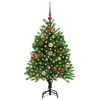 vidaXL Christmas Tree with 150 LEDs with Stand Green 120 cm PE