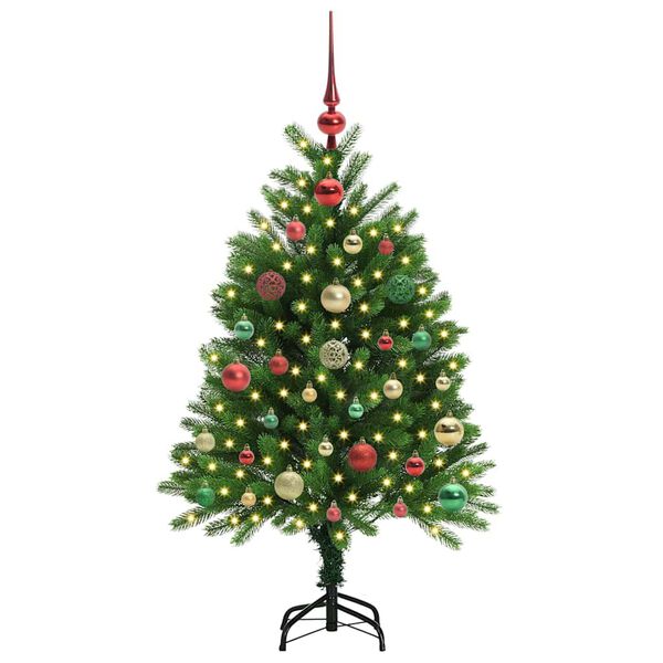 vidaXL Christmas Tree with 150 LEDs with Stand Green 120 cm PE