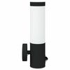 vidaXL Outdoor Wall Light Black 12 x 7.5 x 29 cm Stainless steel