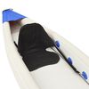 vidaXL Inflatable Kayak Blue 375x72x31 cm Polyester