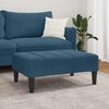 vidaXL Footstool Blue 77x55x31 cm Velvet