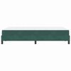 vidaXL Box Spring Bed with Mattress Dark Green 120 x 220 cm Fabric