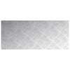 vidaXL Stair Tread Rectangular 2 pcs Silver 70 x 30 cm Aluminium
