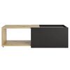 FMD Extendable Coffee Table Artisan Oak and Black