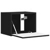 vidaXL TV Wall Cabinet 2 pcs Black 39 x 31 x 29.5 cm Engineered Wood