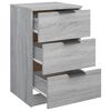 vidaXL Bedside Cabinet Grey Sonoma 40x36x65 cm