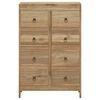 vidaXL Chest of Drawers 55x30x90 cm Solid Wood Teak