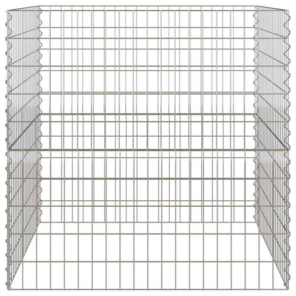 vidaXL Square Composter 100 x 100 x 100 cm Iron