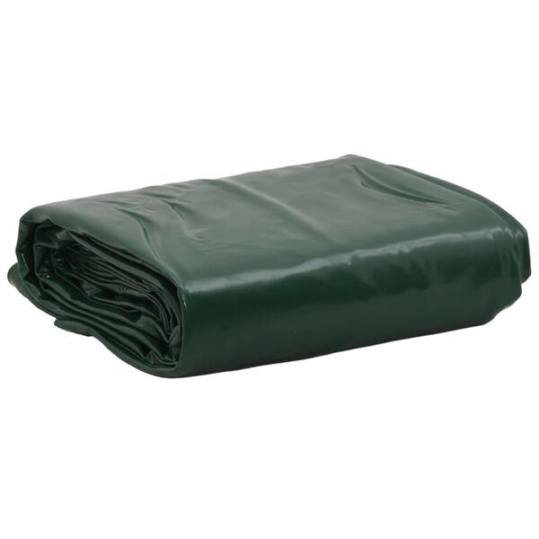 vidaXL Tarpaulin Green &Oslash; 2.4 m 650 g/m&sup2;