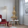 vidaXL Wooden Christmas Tree with Stand Brown 120 cm Solid pine wood