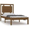 vidaXL Bed Frame without Mattress Honey Brown 75x190 cm Solid Wood