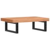 vidaXL Basin Shelf Wall Mounted Steel and Solid Wood Beech