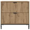 vidaXL Bedside Table Artisan oak 63.5 x 36 x 61 cm Engineered wood