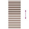 vidaXL Zebra Blind Brown 100x200 cm Fabric Width 95.9 cm Polyester