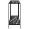 vidaXL Console Table Black 100x35x75 cm Tempered Glass