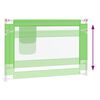 vidaXL Toddler Safety Bed Rail Green 100x25 cm Fabric