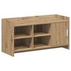 vidaXL Shoe Cabinet 100 x 39.5 x 51 cm Engineered Wood Artisan Oak