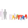 vidaXL Children's Table and Chair Set PP