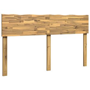 vidaXL Live Edge Headboard ROSTOCK White 120 cm Solid Acacia Wood